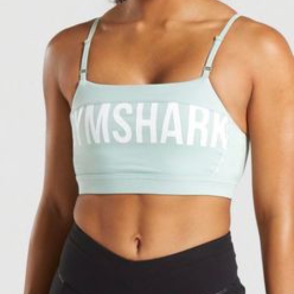 Gymshark Green Logo Recess Sports Bra Size Medium - Picture 8 of 8